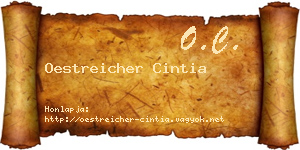 Oestreicher Cintia névjegykártya